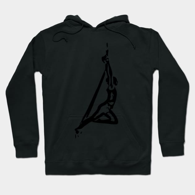 Aerialist Aerial Sling Hammock Female Hoodie by Libbygig